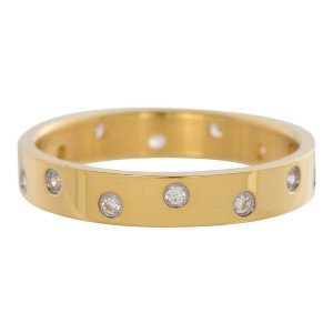iXXXi Jewelry Zirconia 14 Steens Cristal Goudkleurig 4mm