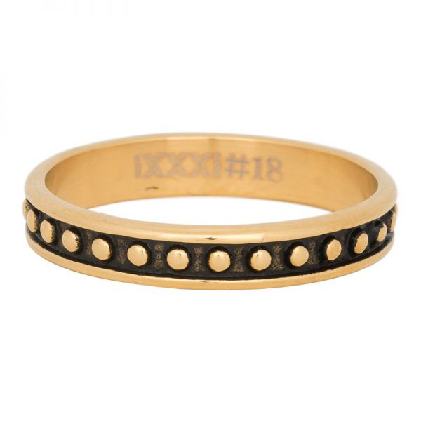 iXXXi Jewelry Ball Bear Ring Goudkleurig 4mm
