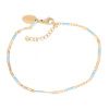 Bracelet Curacao goud blue