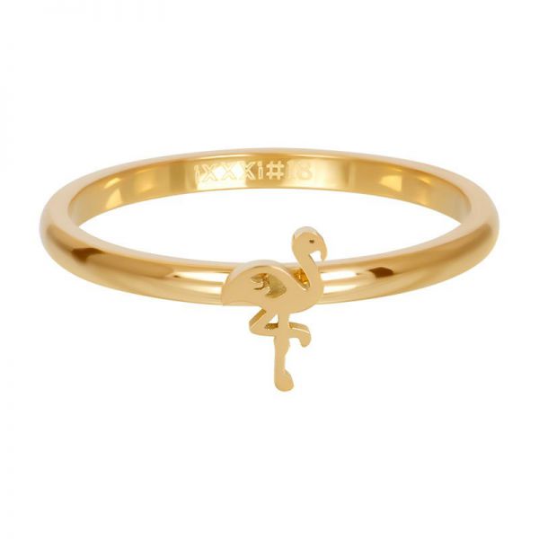 iXXXi Jewelry Vulring Symbol Flamingo Goudkleurig 2mm