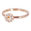 iXXXi Jewelry Vulring Flat Circles Crystal Stone 2mm Rosé