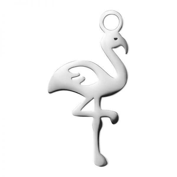 iXXXi Jewelry Charm Flamingo Zilver