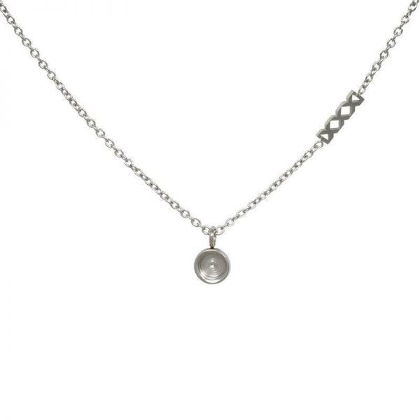 iXXXi Jewelry Necklace Chain Top Part Zilver