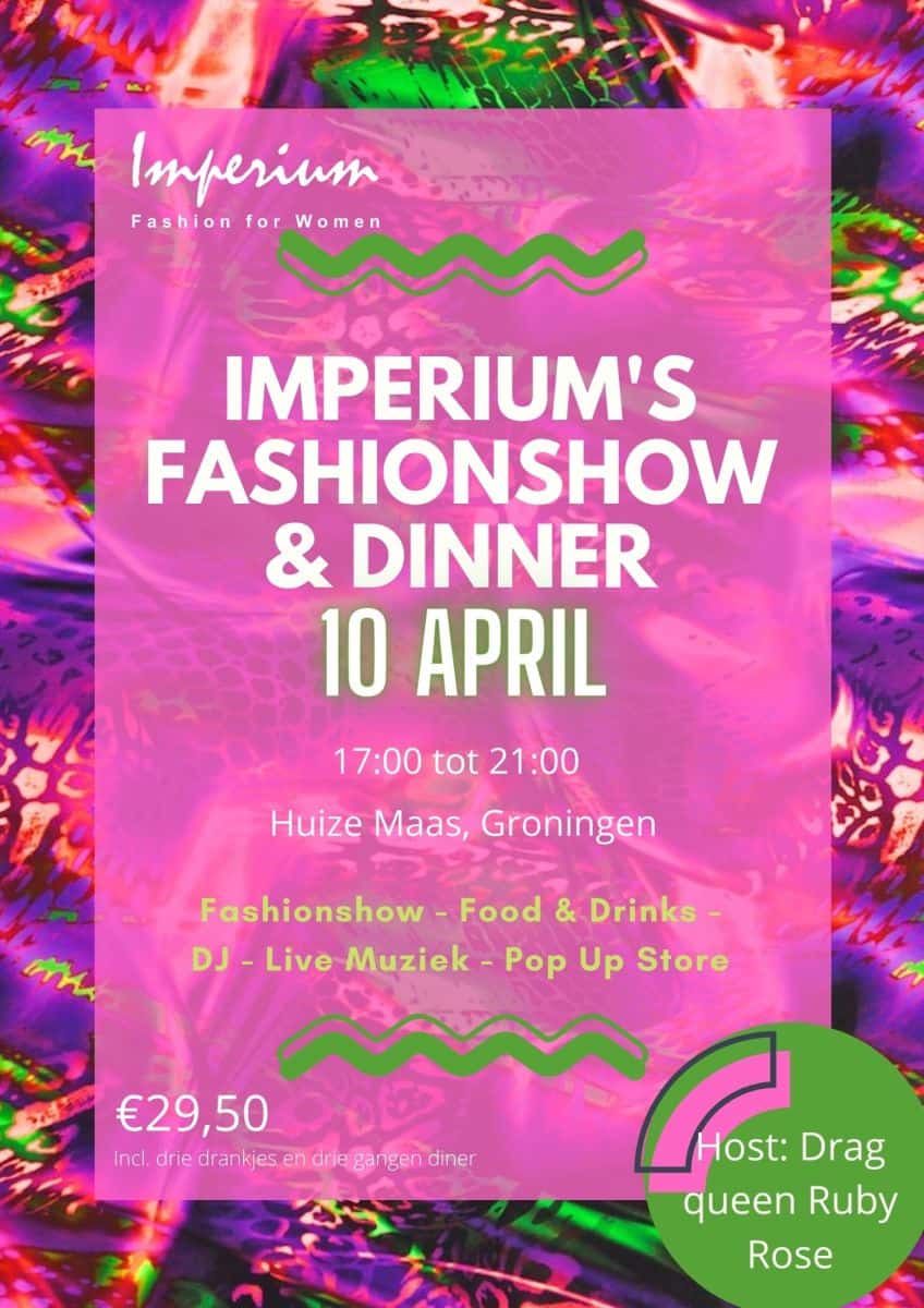 Imperium’s Fashionshow & Dinner 10 April