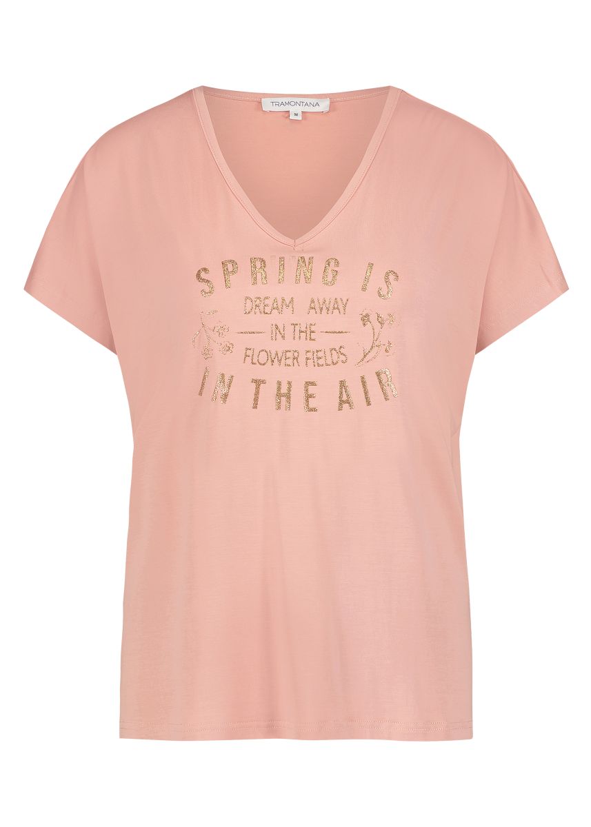 Tramontana T-Shirt Modal Spring Is In The Air Rose