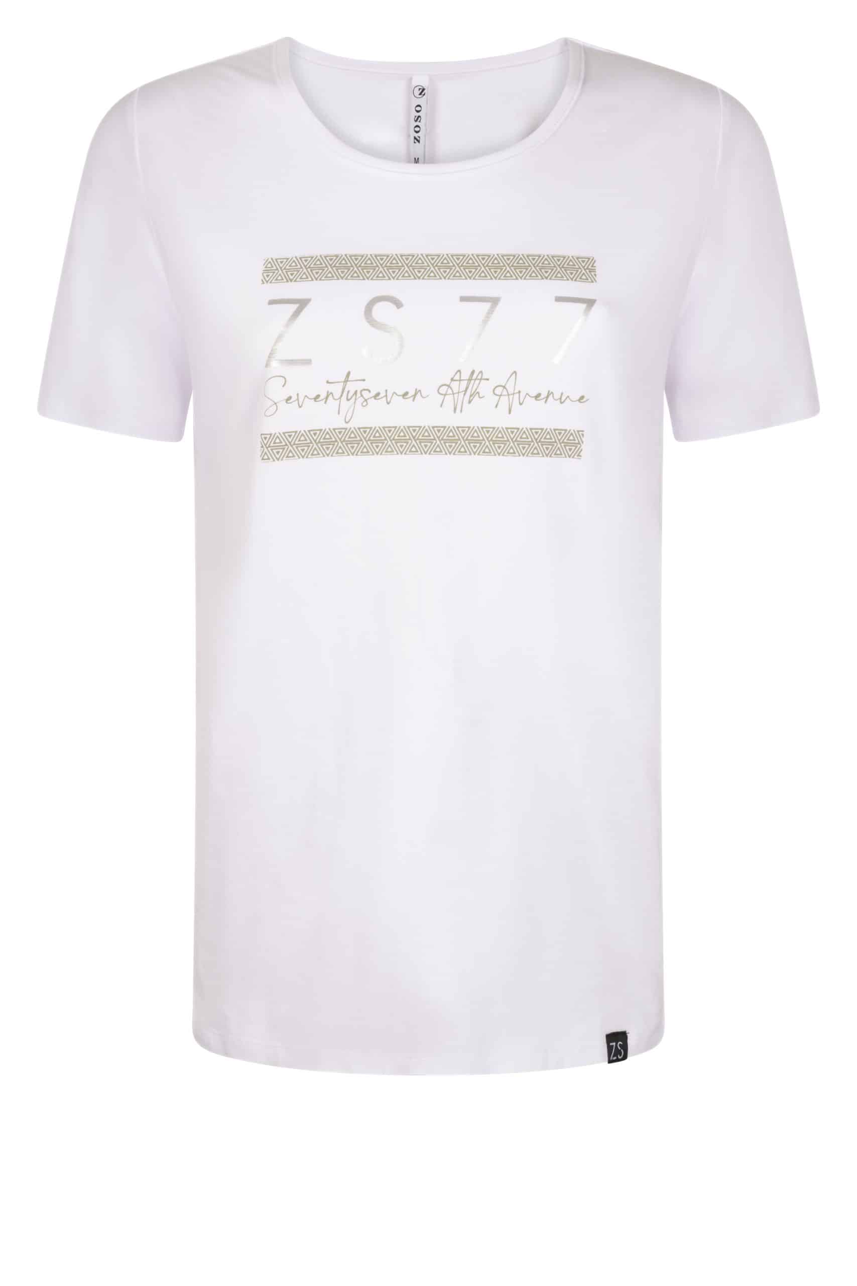 Zoso 222 Kylie T-Shirt With Print White/Army