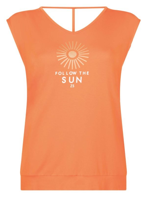 Zoso 223 Fame T-Shirt With Print Orange