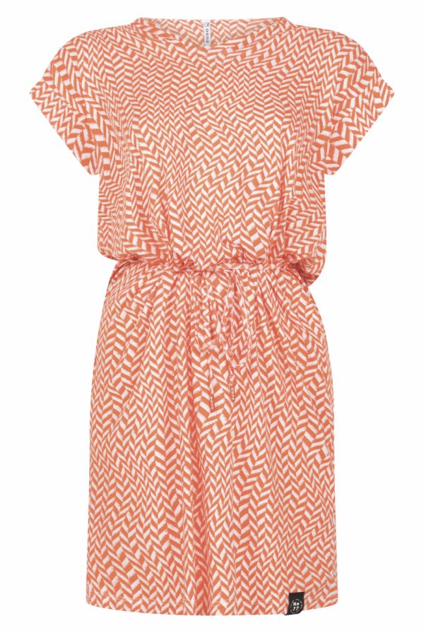 Zoso 223 Helene Printed Dress Orange