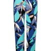 Zoso 223 Isabel Printed Summer Trouser Sea Blue