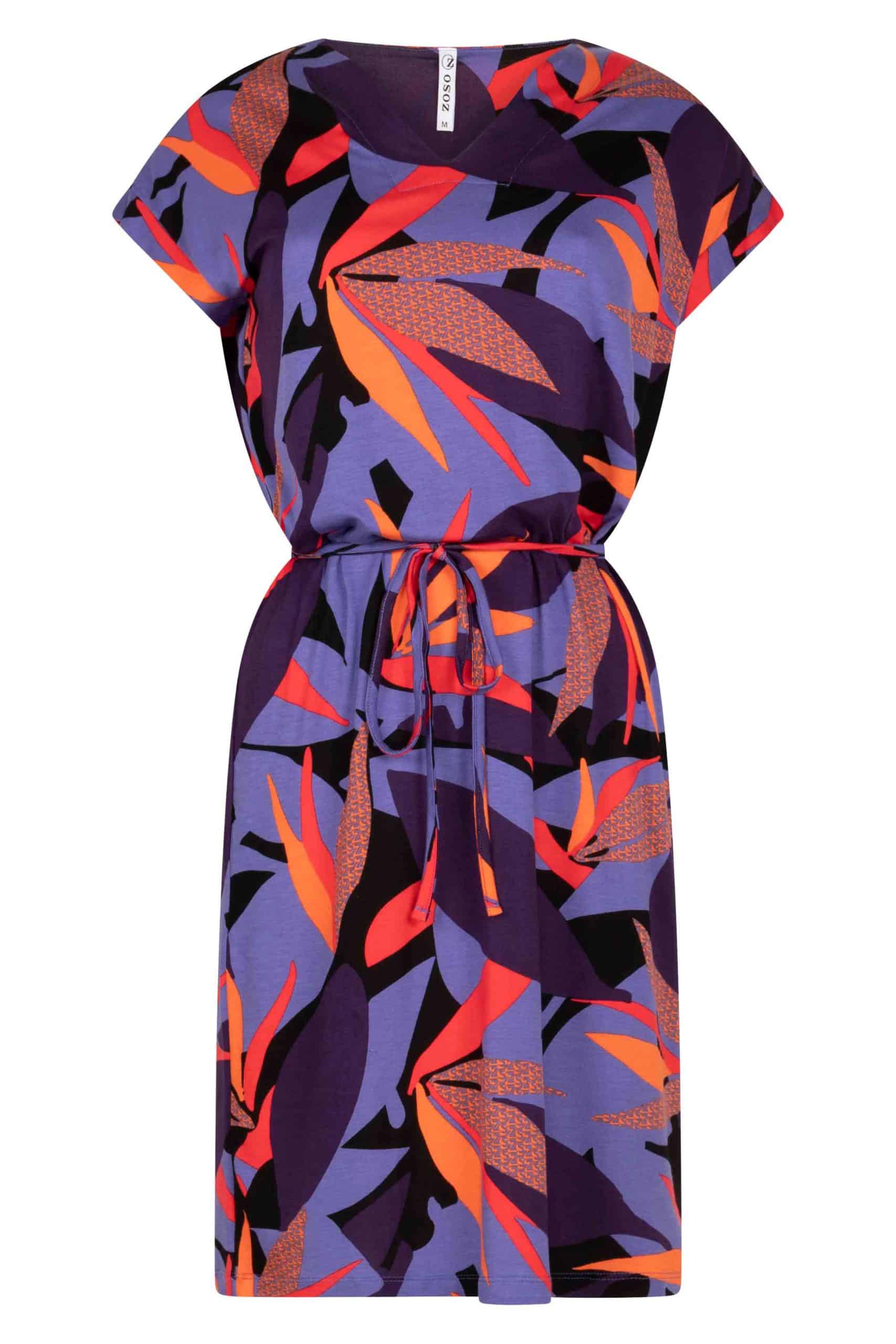 Zoso 223 Jacky Printed Dress Purple