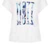 Zoso 223 Palma T-Shirt With Print Sea Blue