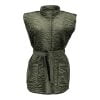 Geisha Sleeveless Jacket Velvet 25545-26 Army