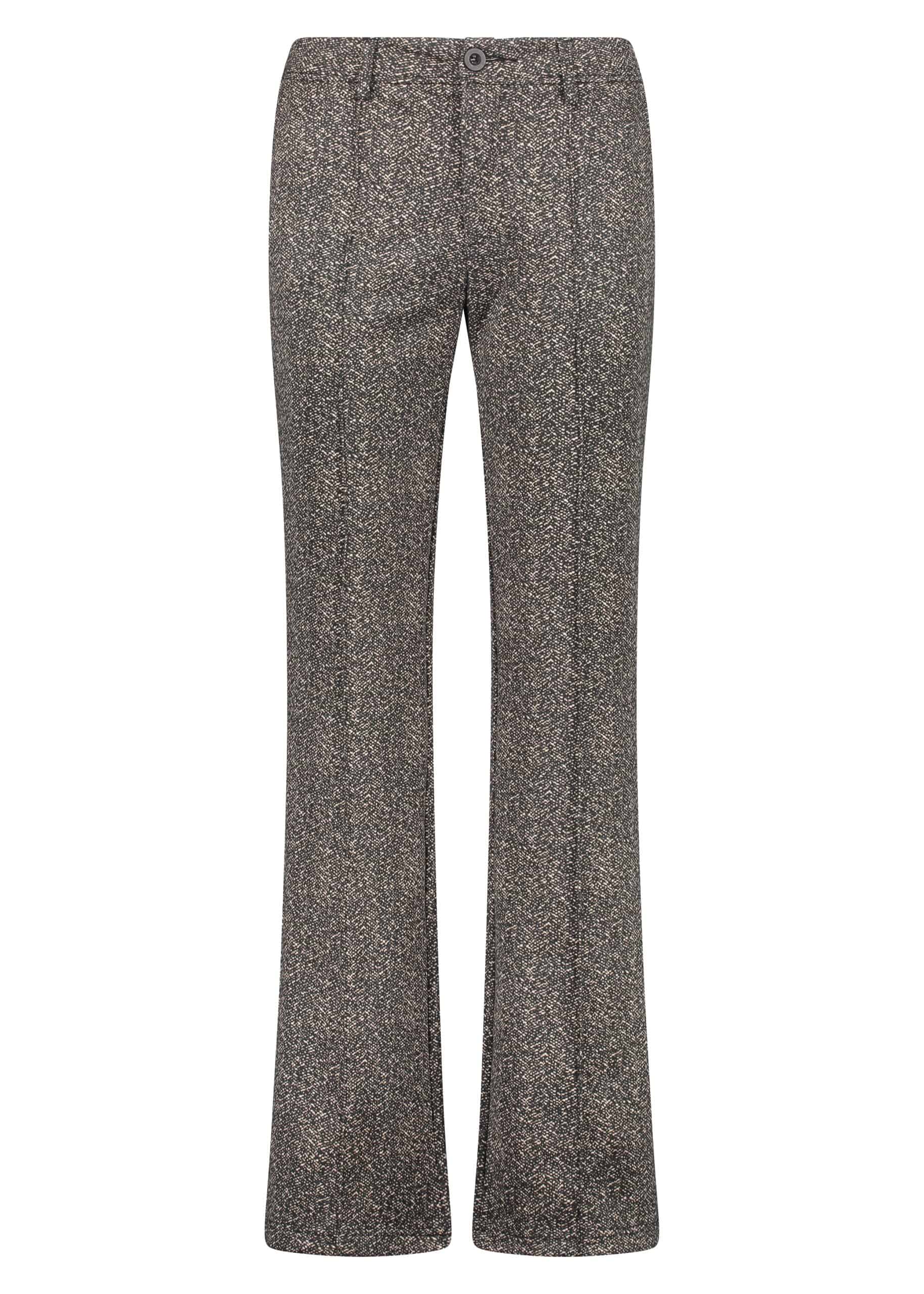 Tramontana C07-06-102 Pants Suedine Tweed Tructure Printed Greys