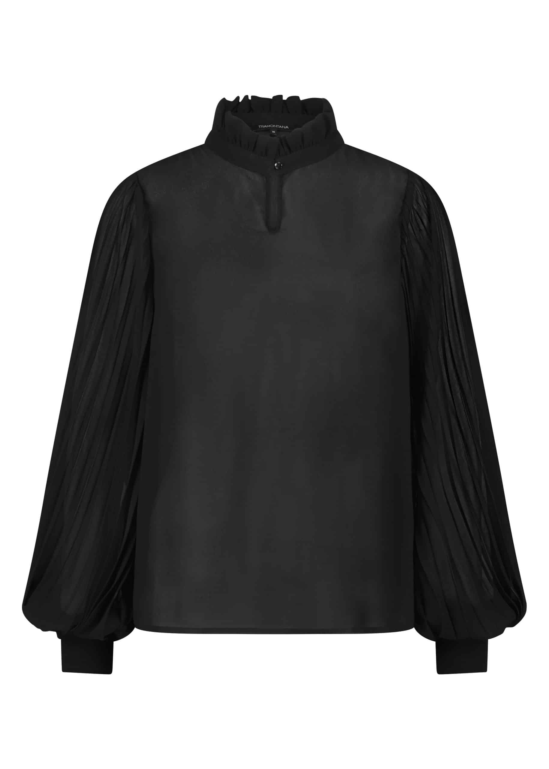 Tramontana C25-06-301 Top Pleated Sleeves Black