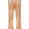 Geisha Pants Multicolor Flowers 31102-81 Orange/Pink/Multi
