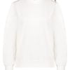 Tramontana C01-07-601 Sweater Punta Button Detail Off White