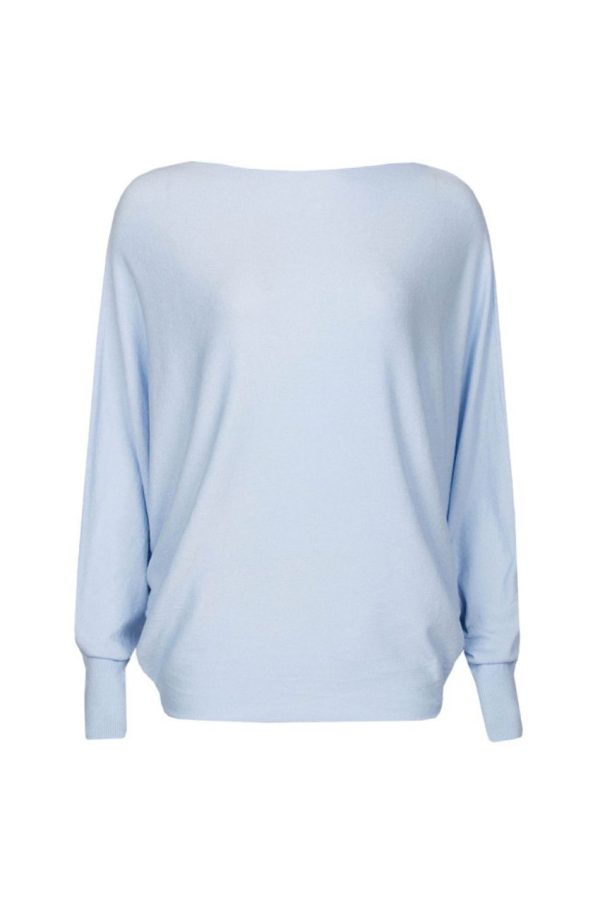 Triple Nine Brenda Knitted Sweater Licht Blauw
