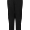 Zoso 232 Hit Crepe Pant With Details Black