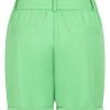 Zoso 232 Verona Solid Crepe Shorts Green