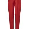 Zoso 232 Bella Solid Crepe Pants Fiery Red