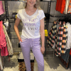 Becky Sweatpants Stripes Lilac