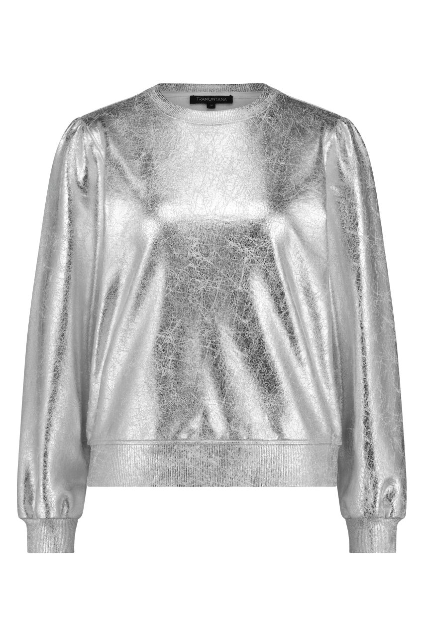 Tramontana D07-10-601 Sweater Shiny Coating Silver