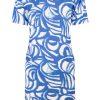 Zoso 233 Quincy Splendour printed Dress Ocean Blue