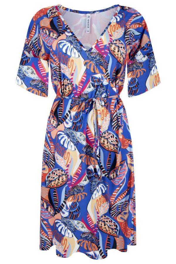 Zoso 233 Wendy Splendour printed Dress Ocean Blue/Multi