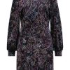 Tramontana C08-10-501 Dress Velvet Paisley Print Black
