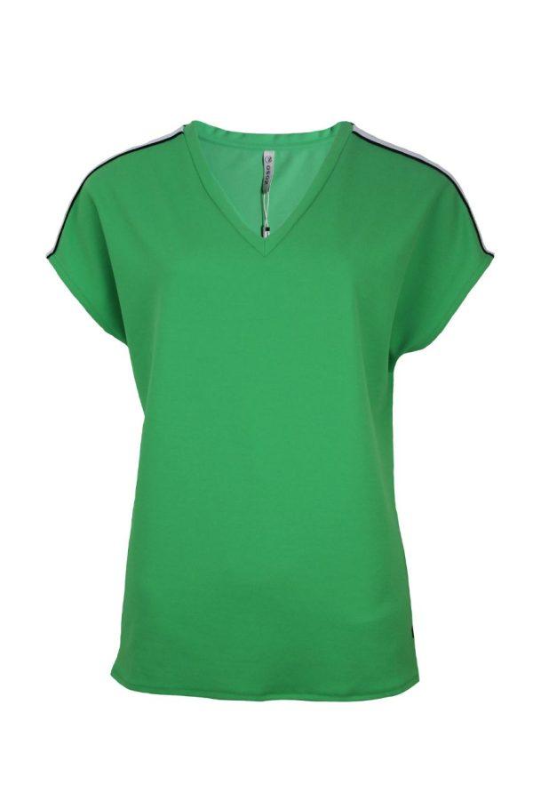 Zoso 232 Bless Crepe Top With Details Green