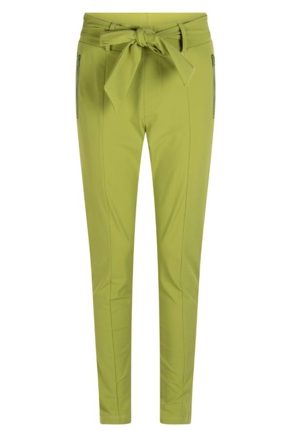ZOSO 234 Veronica Travel Pants With Zipper Olive