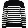 Zoso 234 Sweater Fame Striped Black/ Off White