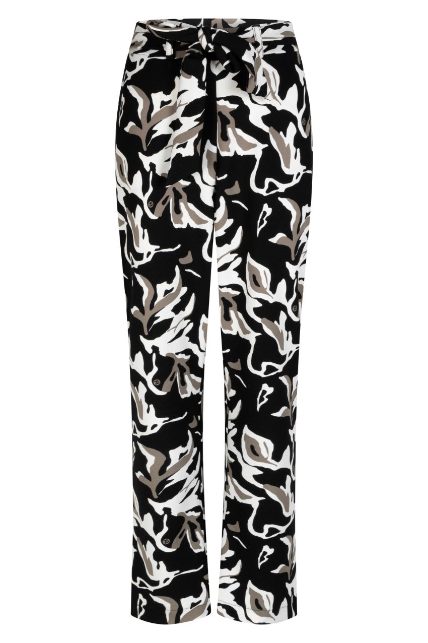 Zoso 234 Pant Emmy Printed Crepe Black/ Taupe