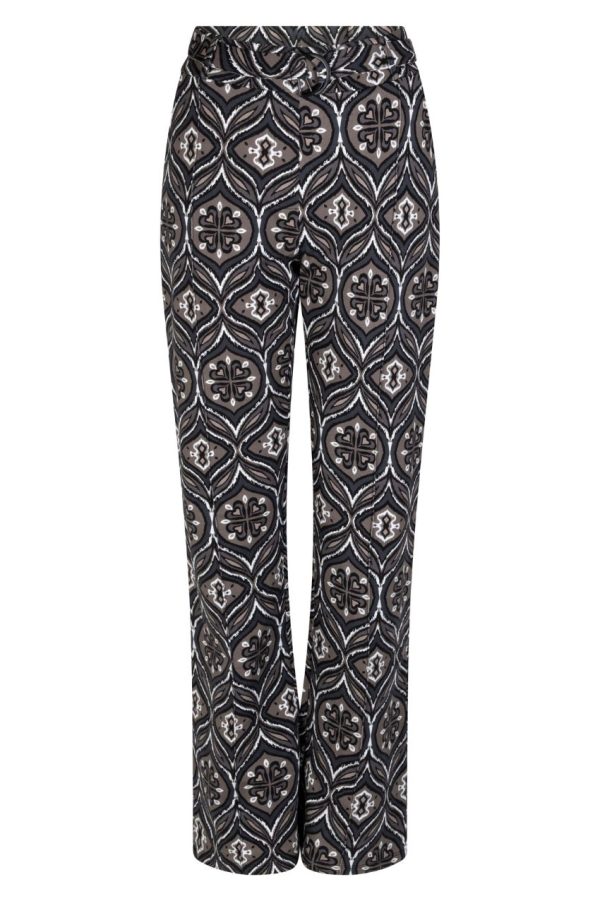 Zoso 234 Pant Donna Sporty Printed Taupe/ Caurbon