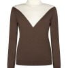 ZOSO 235 Roos Luxury Knitted Sweater Brown/Off-White