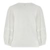 Tramontana C16-11-401 Top Pintucks Puff Sleeve Off White