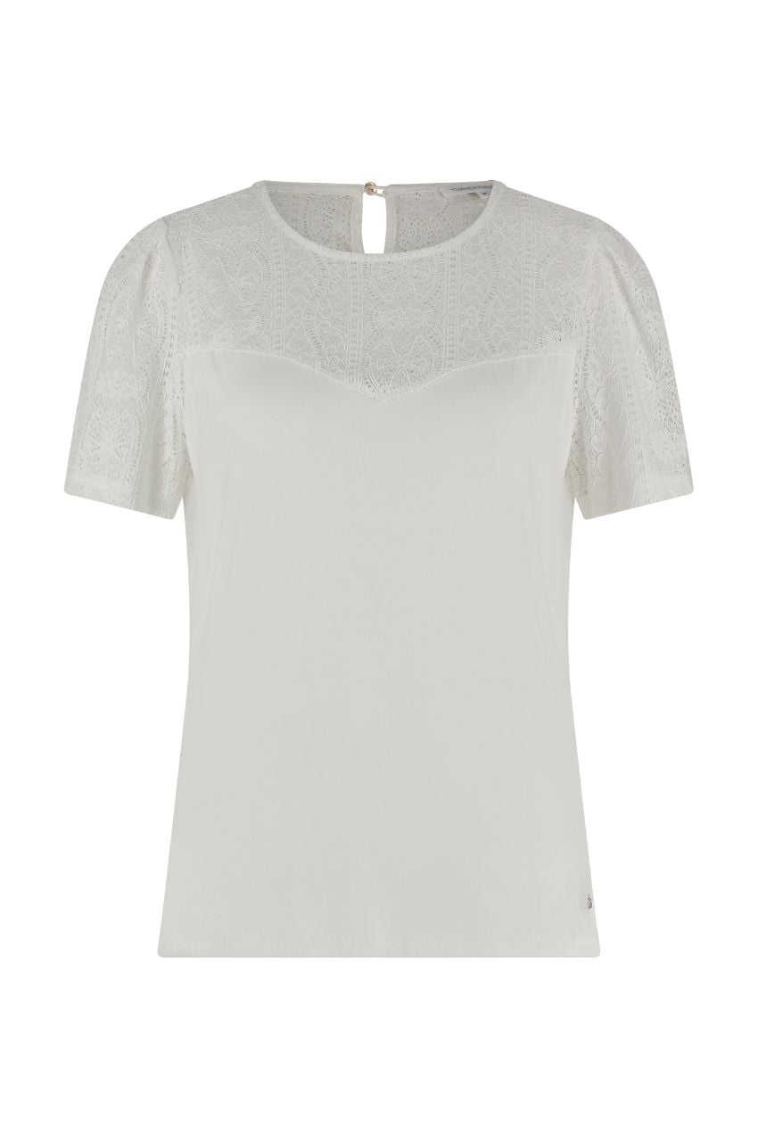 Tramontana C22-11-404 Top Jersey Lace Off White
