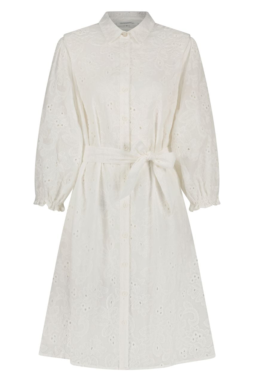 Tramontana Q17-11-501 Dress Brodery Off White