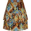 Tramontana C11-11-201 Skirt Layered Spring Ikat Black