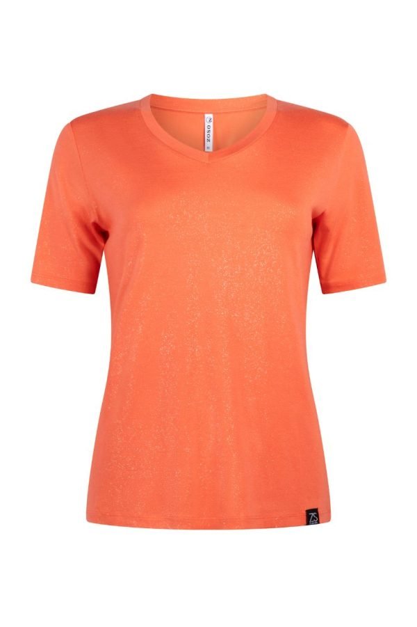 ZOSO 241 Peggy Sprankling T-Shirt Coral