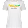 Geisha 42116-24 T-shirt ''Because You Are Unique'' Off-white/Lime/Melon