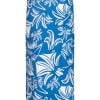 ZOSO 242 Rosie Printed Long Skirt With Details Strong Blue/White