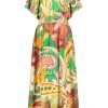 Geisha 47445-20 Dress Green/Coral
