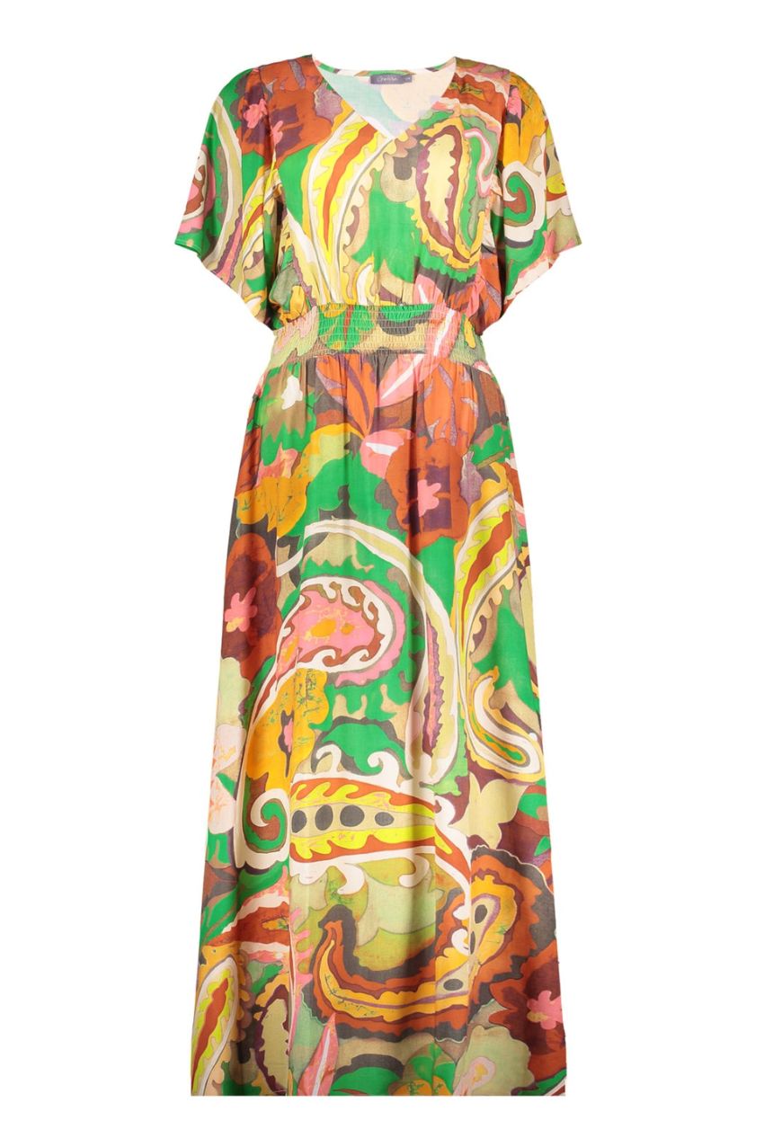 Geisha 47445-20 Dress Green/Coral